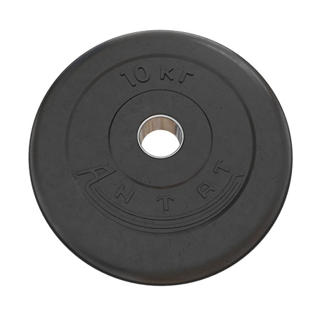 Тренировочный блин Antat 10 кг 31 мм черный